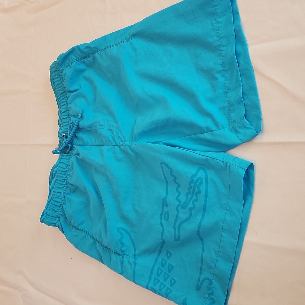 Lacoste Boys Turquoise Swim Trunks